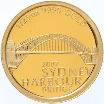 Australia 5 Dollar 2007 Harbour Bridge Proof Coin