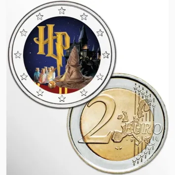2 Euro munt kleur Harry Potter I