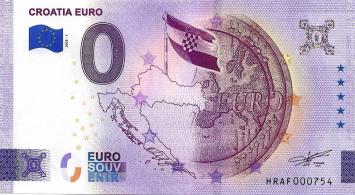 0 Euro biljet Kroatië 2022 - Croatia Euro