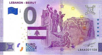 0 Euro biljet Libanon 2022 - Lebanon - Beirut