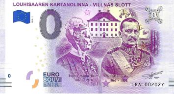 0 Euro biljet Finland 2018 - Louhisaaren Kartanolinna