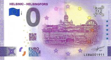 0 Euro biljet Finland 2022 - Helsinki Helsingfors