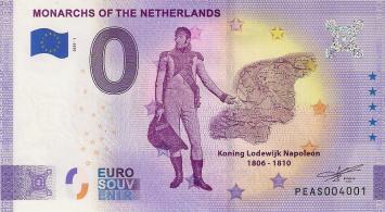 0 Euro biljet Nederland 2020 - Vorsten van Nederland Koning Lodewijk Napoleon ANNIVERSARY EDITION
