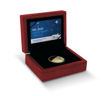 Nederland Luchtvaart 10 euro goud 2019 herdenkingsmunt proof