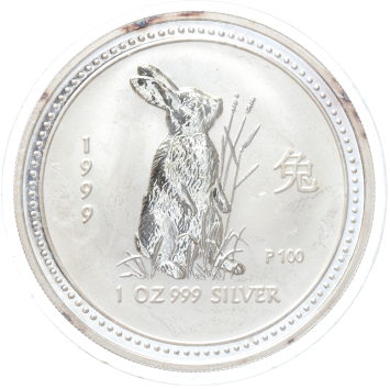 Australia Lunar 1 Haas 1999 1 ounce silver