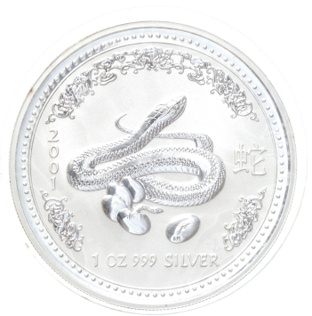 Australië Lunar 1 Slang 2001 1 ounce silver