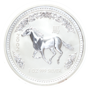 Australië Lunar 1 Paard 2002 1 ounce silver