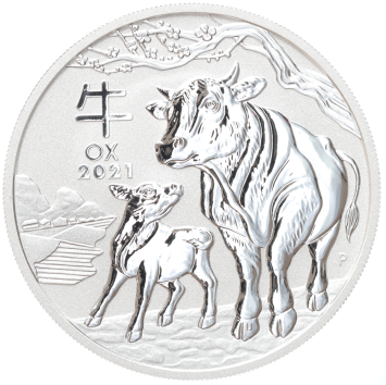 Australia Lunar 3 Os 2021 1 ounce silver