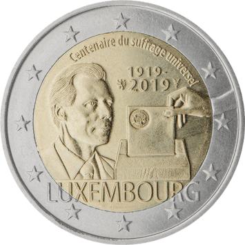 Luxemburg 2 euro 2019 Stemrecht UNC