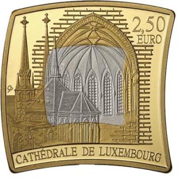 Cathédrale de Luxembourg 2,5 euro Luxemburg 2023 Proof in blister