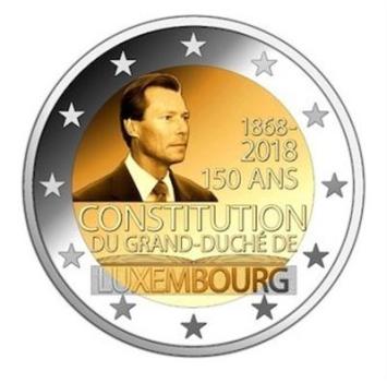Luxemburg 2 euro 2018 150 jaar Grondwet UNC