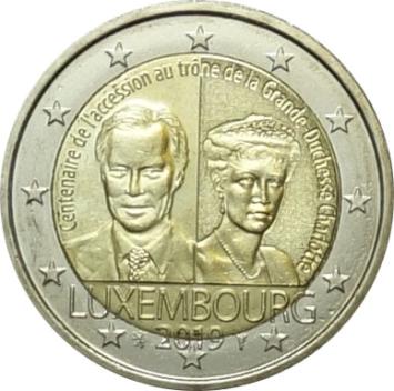 Luxemburg 2 euro 2019 Charlotte UNC