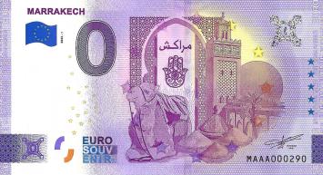 0 Euro biljet Marokko 2022 - Marrakech