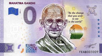 0 Euro Malta 2023 - Mahatma Gandhi KLEUR