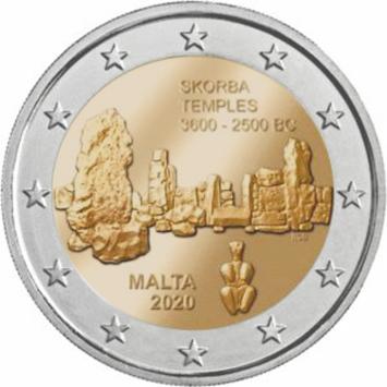 Malta 2 euro 2020a Skorba UNC
