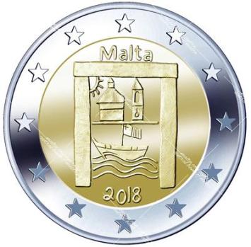 Malta 2 euro 2018a Cultureel erfgoed UNC