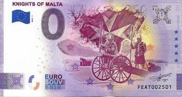 0 Euro biljet Malta 2022 - Knights of Malta ANNIVERSARY