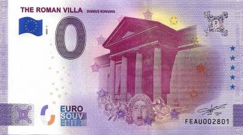 0 Euro biljet Malta 2022 - The Roman Villa anniversary