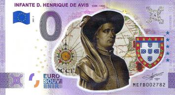 0 Euro biljet Portugal 2021 - Infante D. Henrique de Avis KLEUR