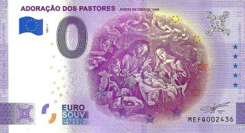 0 Euro biljet Portugal 2021 - Adoracao dos Pastores