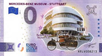 0 Euro biljet Duitsland 2023 - Mercedes-Benz Museum Stuttgart KLEUR