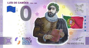 0 Euro biljet Portugal 2021 - Luís de Camões KLEUR