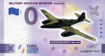 0 Euro biljet USA 2023 - Military Aviation Museum - Virginia beach KLEUR
