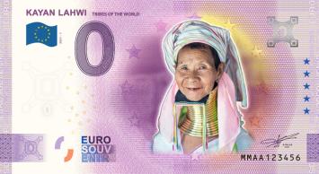 0 Euro biljet Myanmar 2021 - Kayan Lahwi KLEUR