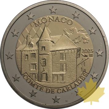 Monaco 2 euro 2025 Comté de Carlades Proof