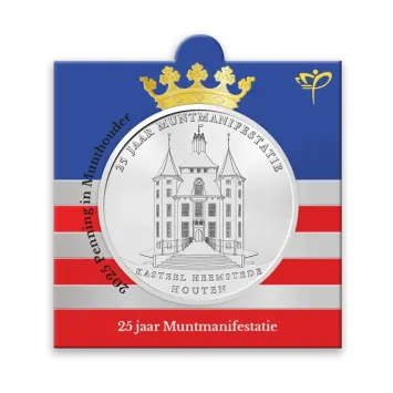 Nederland 2025 25 jaar Muntmanifestatie penning in munthouder KNM