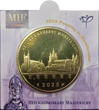 Netherlands 2025 MIF Heiligdomvaart Maastricht token in coin holder KNM