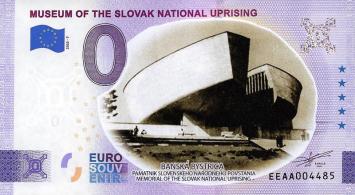0 Euro biljet Slowakije 2023 - Museum of the Slovak national uprising KLEUR