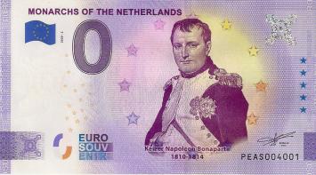 0 Euro biljet Nederland 2020 - Vorsten van Nederland Keizer Napoleon Bonaparte ANNIVERSARY EDITION
