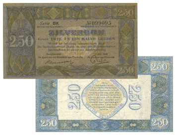 2 1/2 gulden 1918 Zilverbon 12-1b