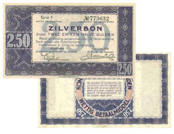 2 1/2 gulden 1938 Zilverbon 13-1b
