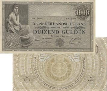 1000 gulden 1919 Grietje Seel 151-1b