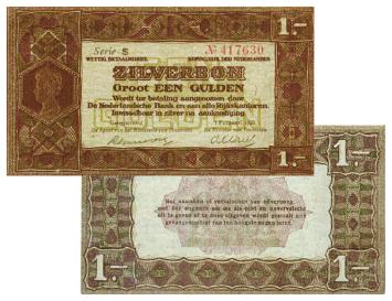 1 gulden 1920 Zilverbon 03-1b