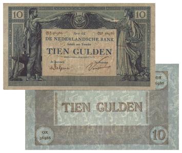 10 gulden 1904 Arbeid & Welvaart I 36-4b