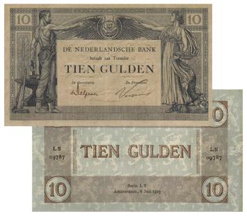 10 gulden 1921 Arbeid & Welvaart II 38-1b