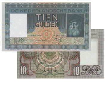 10 gulden 1933 Grijsaard 40-1b
