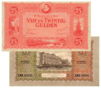 25 gulden 1921 Willem van Oranje 73-1c