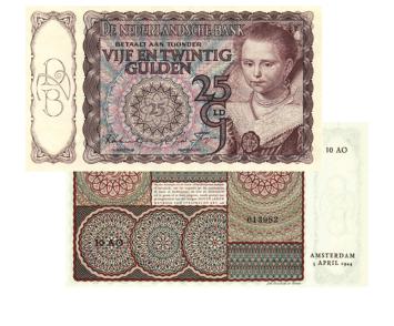 25 gulden 1943 I Prinsesje 78-1a