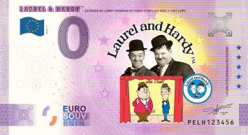 0 Euro biljet Nederland 2024 Laurel & Hardy - Theatre KLEUR