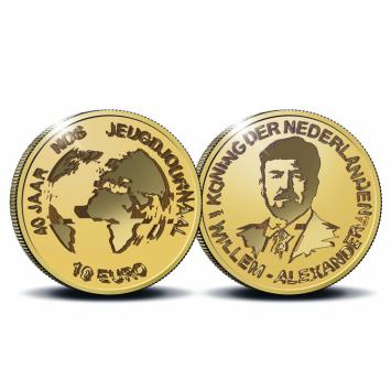 NOS Jeugdjournaal 10 euro goud 2021 herdenkingsmunt proof