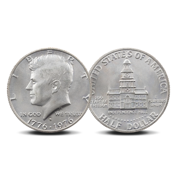 Coincard Half Dollar Kennedy Bicentennial ½ dollar 1976 Denver (D)