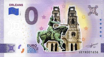 0 Euro biljet Frankrijk 2023 - Orleans KLEUR