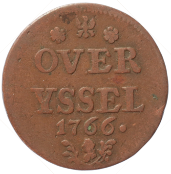 Overijssel Duit 1766