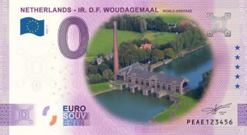 0 Euro biljet Nederland 2020 - Woudagemaal KLEUR
