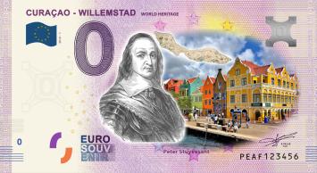 0 Euro biljet Nederland 2019 - Curaçao Willemstad KLEUR