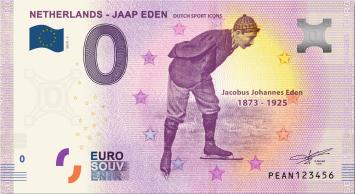 0 Euro biljet Nederland 2019 - Jaap Eden #001000